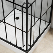 Душевая кабина Niagara Standart 100x100 см R ST100/15QR/KL/BKT, чёрный/прозрачное фото 4