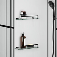 Душевая кабина Niagara Standart 100x100 см R ST100/15QR/KL/BKT, чёрный/прозрачное фото 5