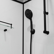 Душевая кабина Niagara Standart 100x100 см R ST100/15QR/KL/BKT, чёрный/прозрачное фото 6