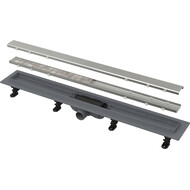 Трап Alcadrain 75 см APZ19-750, нержавеющая сталь (под плитку) фото 