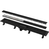 Трап Alcadrain 85 см APZ19BLACK-850, чёрный матовый фото 