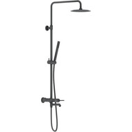 Душевая система c термостатом Damixa Scandinavian Pure 936740300, чёрный фото 