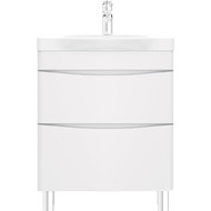 Тумба напольная с раковиной AM.PM Like 65 см M80FSX0652WG, белый глянцевый фото 