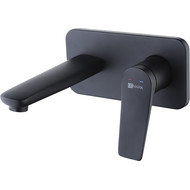 Смеситель для раковины настенный Lemark Bronx LM3726BL, черный фото 