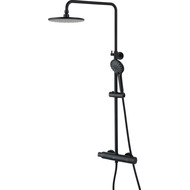 Душевая стойка с термостатом Lemark Bronx LM3770BL, черный фото 