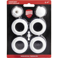 Набор присоединительный Royal Thermo 3/4, белый фото 