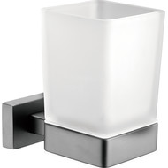 Стакан для зубных щеток Belz B90406, цвет вороненая сталь фото 