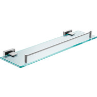 Стеклянная полка Belz B90407, цвет вороненая сталь фото 