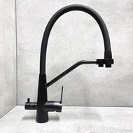 Смеситель для кухни Haiba HB76822-7, чёрный фото 