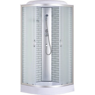 Душевая кабина Loranto 90x90 см CS-6690-13FW 90, хром/матовое фото 