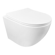 Унитаз подвесной безободковый Azario Grado AZ-0046 SP с крышкой микролифт, Цвет производителя: белый фото 