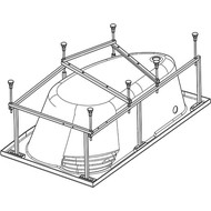 Каркас для ванны 150x100 Santek Ибица фото 
