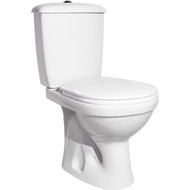 Унитаз-компакт Оскольская керамика Суперкомпакт Стандарт (вертикальный выпуск) с полипропиленовой крышкой 47301110322 фото 