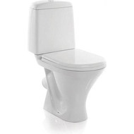 Унитаз напольный Sanita Аттика эконом WC.CC/Attica/1-P/WHT.G/S1 с крышкой полипропилен фото 