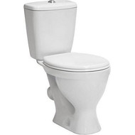 Унитаз напольный Sanita Эталон эконом WC.CC/Etalon/1-P/WHT.G/S1 с крышкой полипропилен фото 