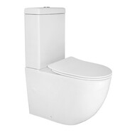 Унитаз-компакт безободковый Azario Renda AZ-8693 с крышкой микролифт фото 