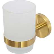 Стакан для зубных щеток Cezares Relax RELAX-TUMS-BORO, цвет брашированное золото фото 