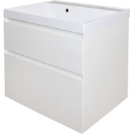 Тумба подвесная с раковиной Azario Velluto 60 см CS00088601, белый матотвый фото 