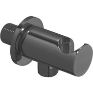 Шланговое подсоединение с держателем Cezares CZR-U-AI4-NOP, чёрный матовый фото 