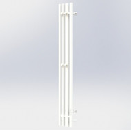 Полотенцесушитель электрический Тругор Пэк сп Вектор кв 4 П4 150х1200 мм (возможность скрытого подключения) 00-00045251, белый фото 