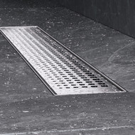 Душевой трап (лоток) 50 AM.PM MasterFlow W01SC-P11-050-01SB комбинированный затвор со стальной матовой решеткой фото 