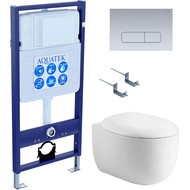 Унитаз с инсталляцией Aquatek Set Альтаир-014 4в1 фото 