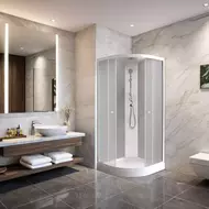 Душевая кабина Parly Effect 90х90 см EF931, белый/матовое фото 