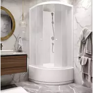 Душевая кабина Parly Effect 85х85 см TMF901, белый/матовое фото 