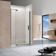 Душевая дверь Vincea Extra 120 см VDP-1E1112CLGM (стекло 8 мм) вороненая сталь/прозрачное фото 