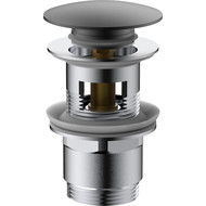 Донный клапан Vincea DPU-1B01GM, вороненая сталь фото 