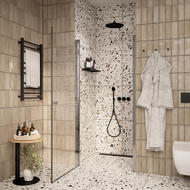 Душевая дверь Parly 90 см DE90, хром/прозрачное фото 