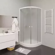 Душевое ограждение Parly 90х90 см ZF91, белый/матовое фото 