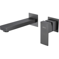 Смеситель для раковины настенный Abber Daheim AF8212NG (со скрытой частью) никель, Цвет производителя: никель фото 