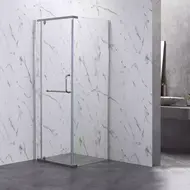 Душевое ограждение Veconi Rovigo 100x100 см RV18-100-01-C5, хром/прозрачное фото 