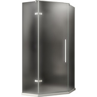 Душевое ограждение Abber Ewiges Wasser 90х90 см AG05090M, хром/матовое фото 