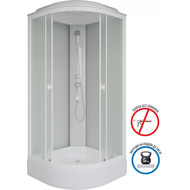 Душевая кабина Niagara Promo 80x80 см P80/26/MT, белый/матовое (безсиликоновая сборка) фото 