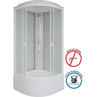 Душевая кабина Niagara Promo 90x90 см P90/40/MT, белый/матовое (безсиликоновая сборка) фото 