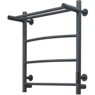 Полотенцесушитель электрический Тругор Пэк сп 5 с полкой П4 500х600 мм (возможность скрытого подключения) 00-00047107, графит фото 