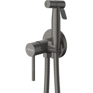 Набор для гигиенического душа Cezares RELAX-DIF-GM (со скрытой частью), оружейная сталь, Цвет производителя: оружейная сталь фото 