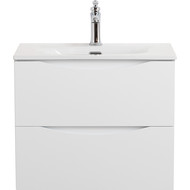 Тумба подвесная с раковиной BelBagno MARINO-CER-MINI-600-2C-SO-BO-P 60 см, bianco opaco фото 