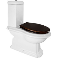 Унитаз-компакт Creo Ceramique Dijon с крышкой деревянной микролифт фото 