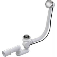 Слив-перелив полуавтомат для ванны Aquatek 60 см ST-0000132, никель фото 