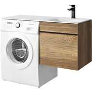 Тумба подвесная с раковиной Aqwella Terra 115 см TER01051DBR, дуб балтийский фото 