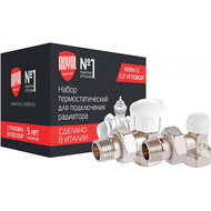 Вентиль термостатический угловой Royal Thermo 1/2" М30х1,5 фото 