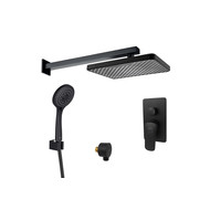 Душевая система для душа Aquatek Вега AQ1072MB (со скрытой частью) чёрный матовый, Цвет производителя: чёрный матовый фото 