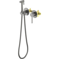 Набор для гигиенического душа Aquatek Европа AQ1319BGM (со скрытой частью) оружейная сталь фото 