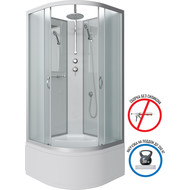 Душевая кабина Niagara 80x80 см NG-2307-14BKT, серебро/матовое фото 