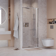 Душевая дверь Niagara Nova 90 см NG-66-9A, хром/прозрачное фото 