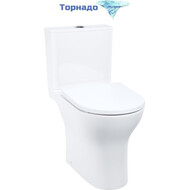 Унитаз-компакт безободковый Iddis Zodiac X ZODRDSEi24 с крышкой микролифт (система смыва Торнадо) фото 