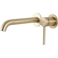 Смеситель для раковины настенный Gappo G06-3 G1206-3, золото сатин, Цвет производителя: золото сатин фото 